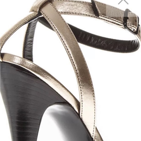 SAINT LAURENT Tribute in Silky Metal Blush Size 39 NIB - Picture 6 of 7
